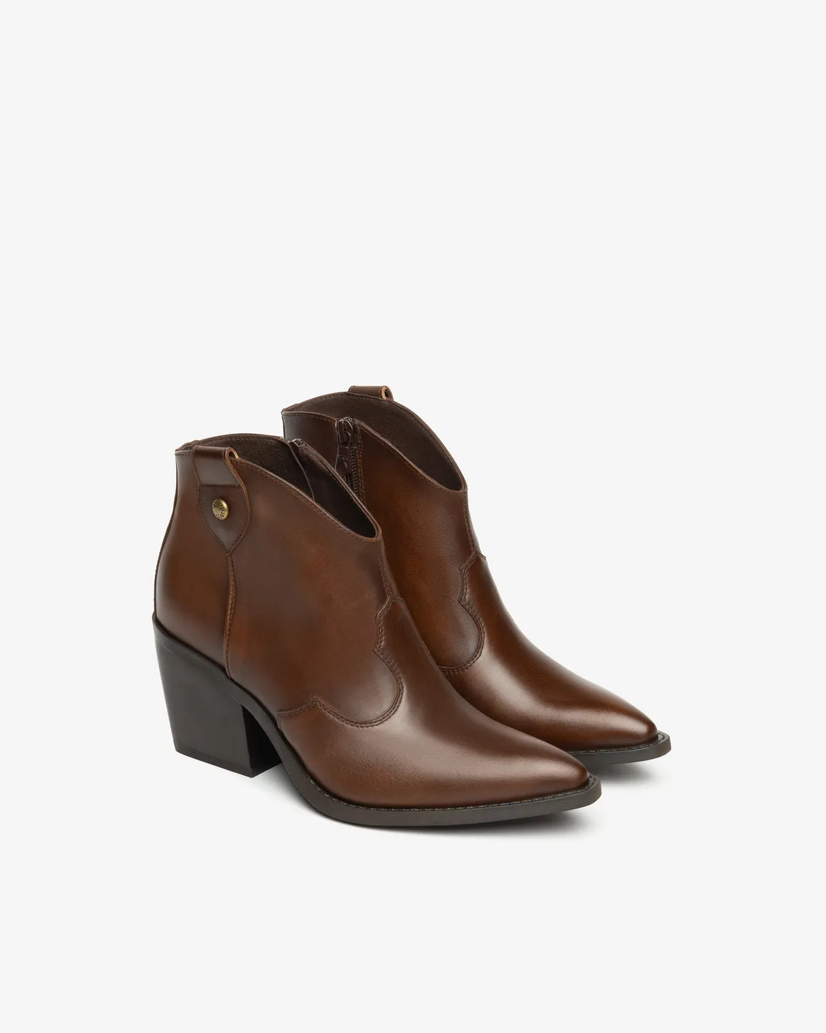 NeroGiardini botine cowboy piele dama toc 75