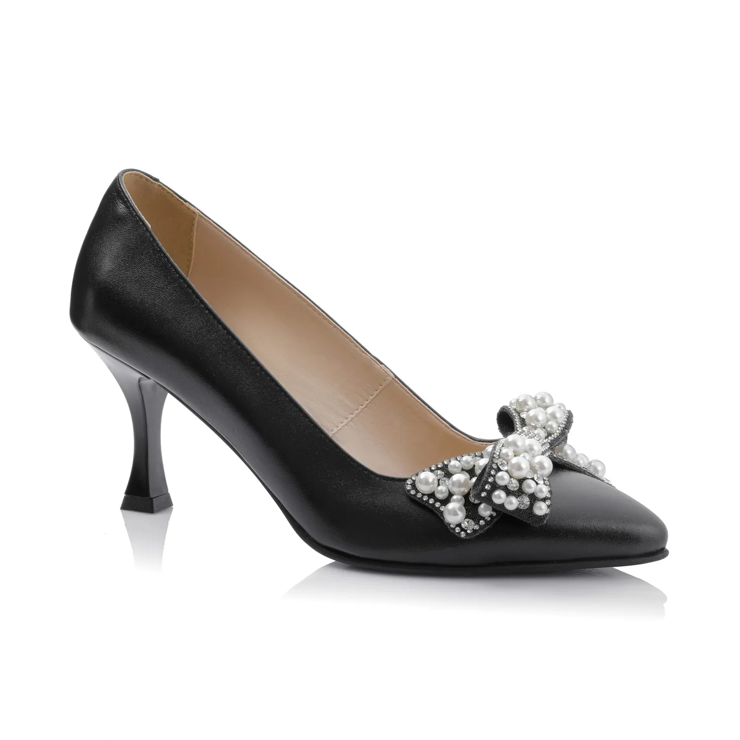 Catinca Shoes A70 NB pantofi dama piele naturala negru box