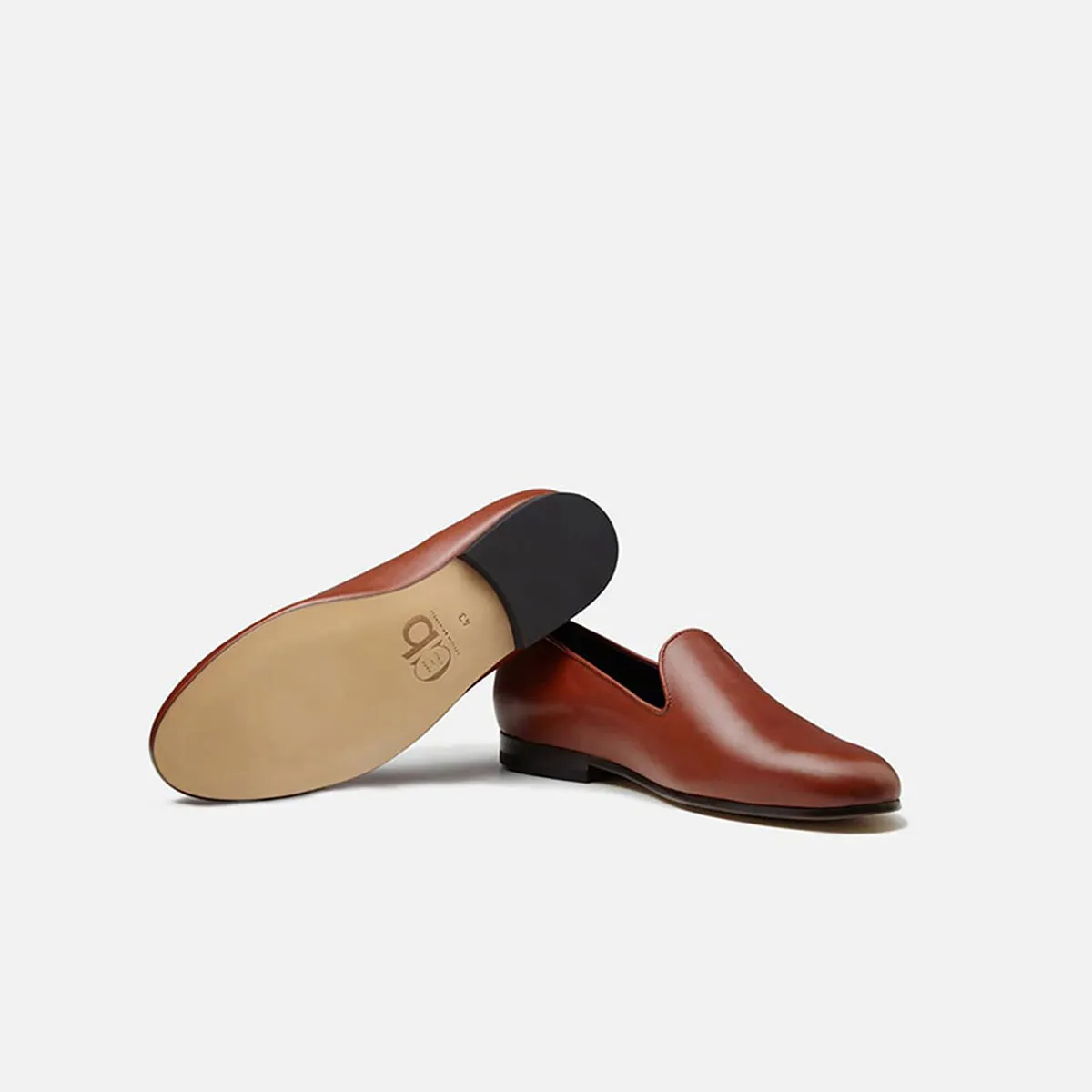 Cecilia Bringheli Positano mocasini piele tobacco