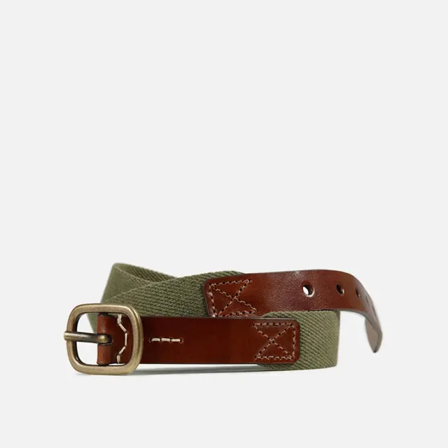 Cecilia Bringheli Corda curea bumbac verde salvie canvas