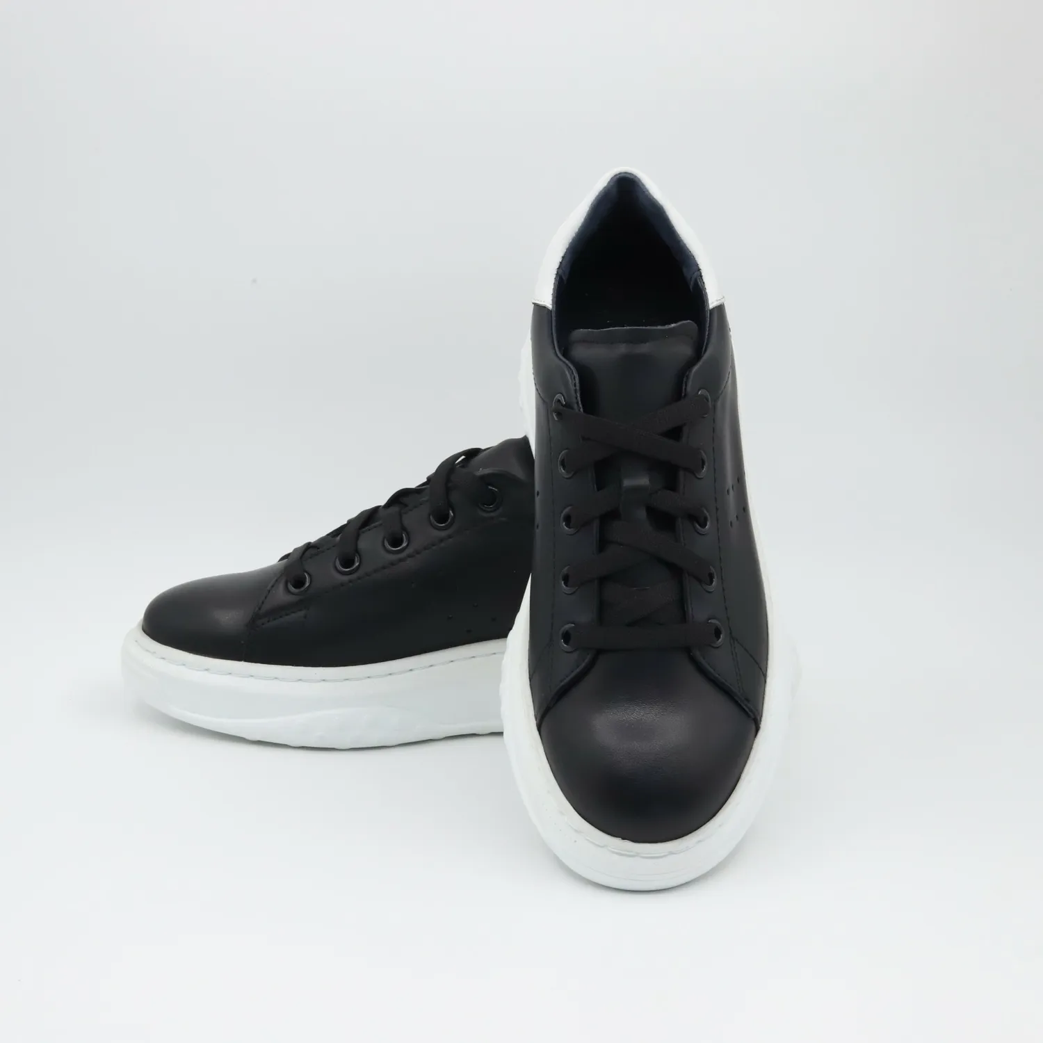 Lucas Shoes 5101 sneakers black white piele