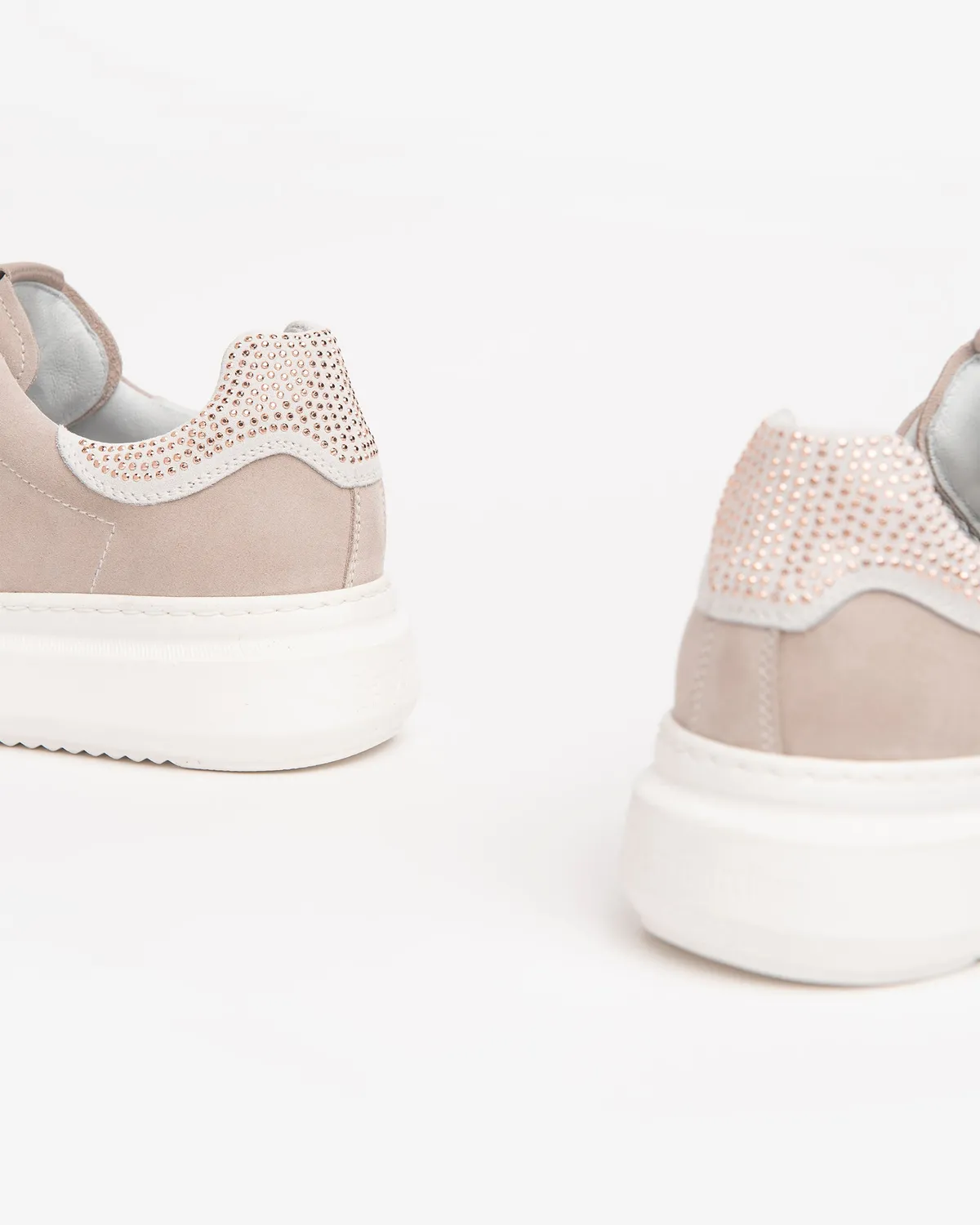 NeroGiardini Sneakers piele intoarsa cu brant DryGo