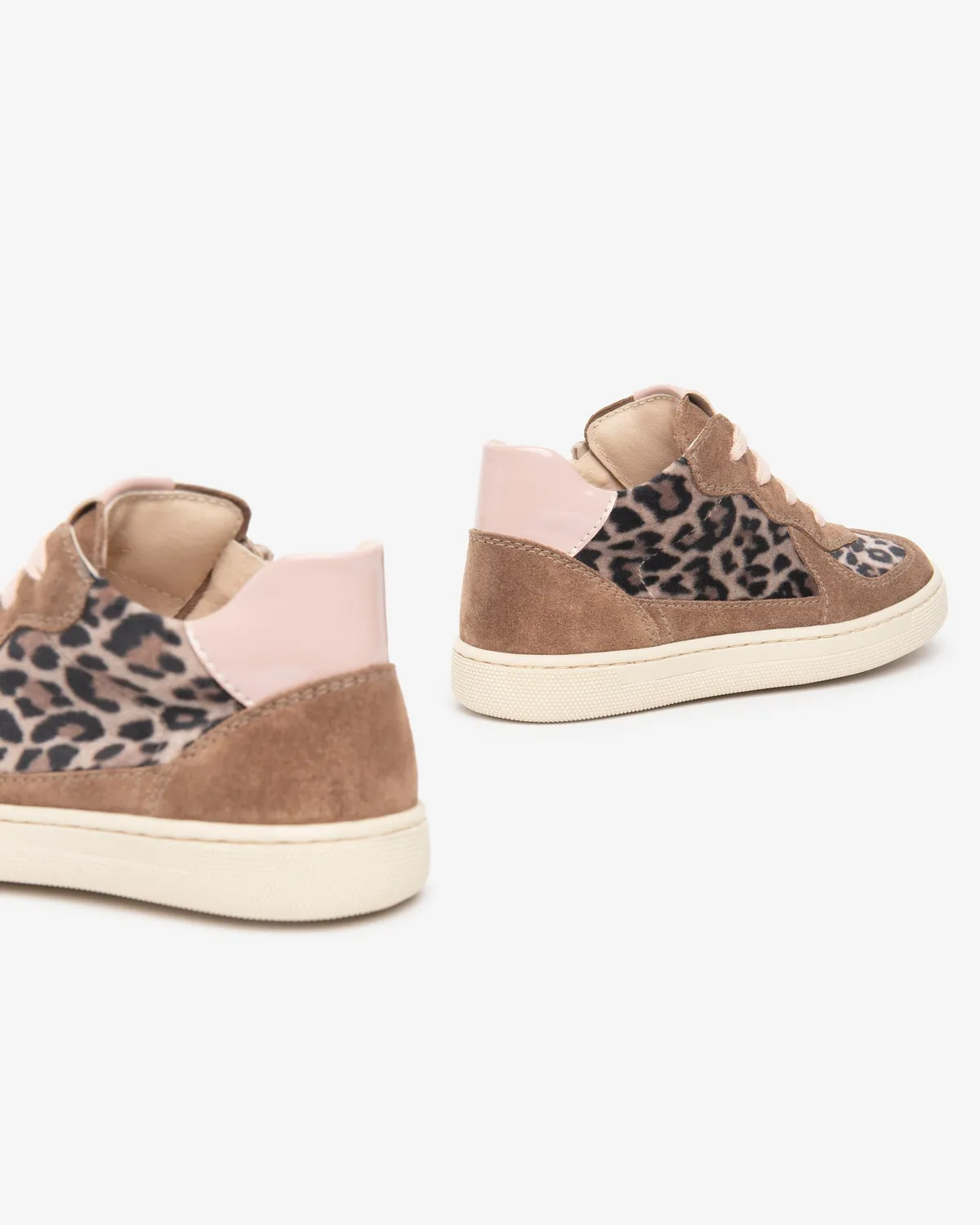 NeroGiardini Junior sneakers fete piele întoarsă fermoar