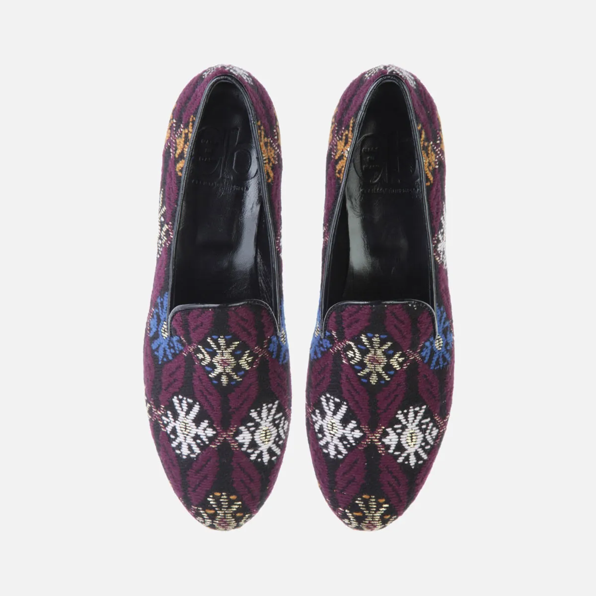 Cecilia Bringheli Positano pantofi slip-on textil ikat