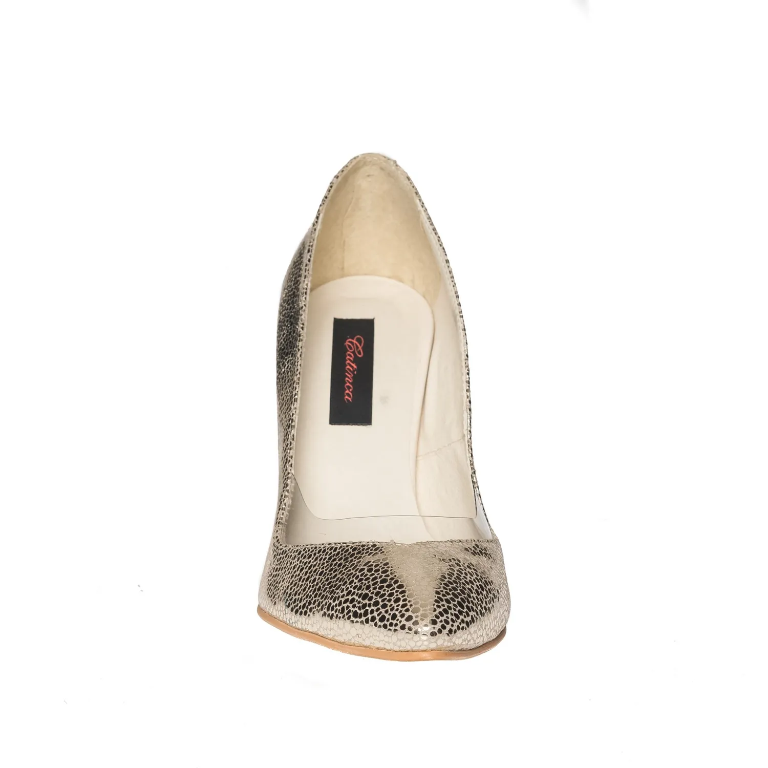Catinca Shoes R11 PA pantofi dama piele pietre aurii