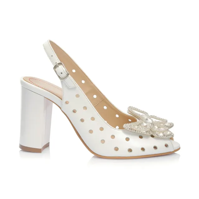 Catinca Shoes F24F ALB sandale dama piele naturala alb box