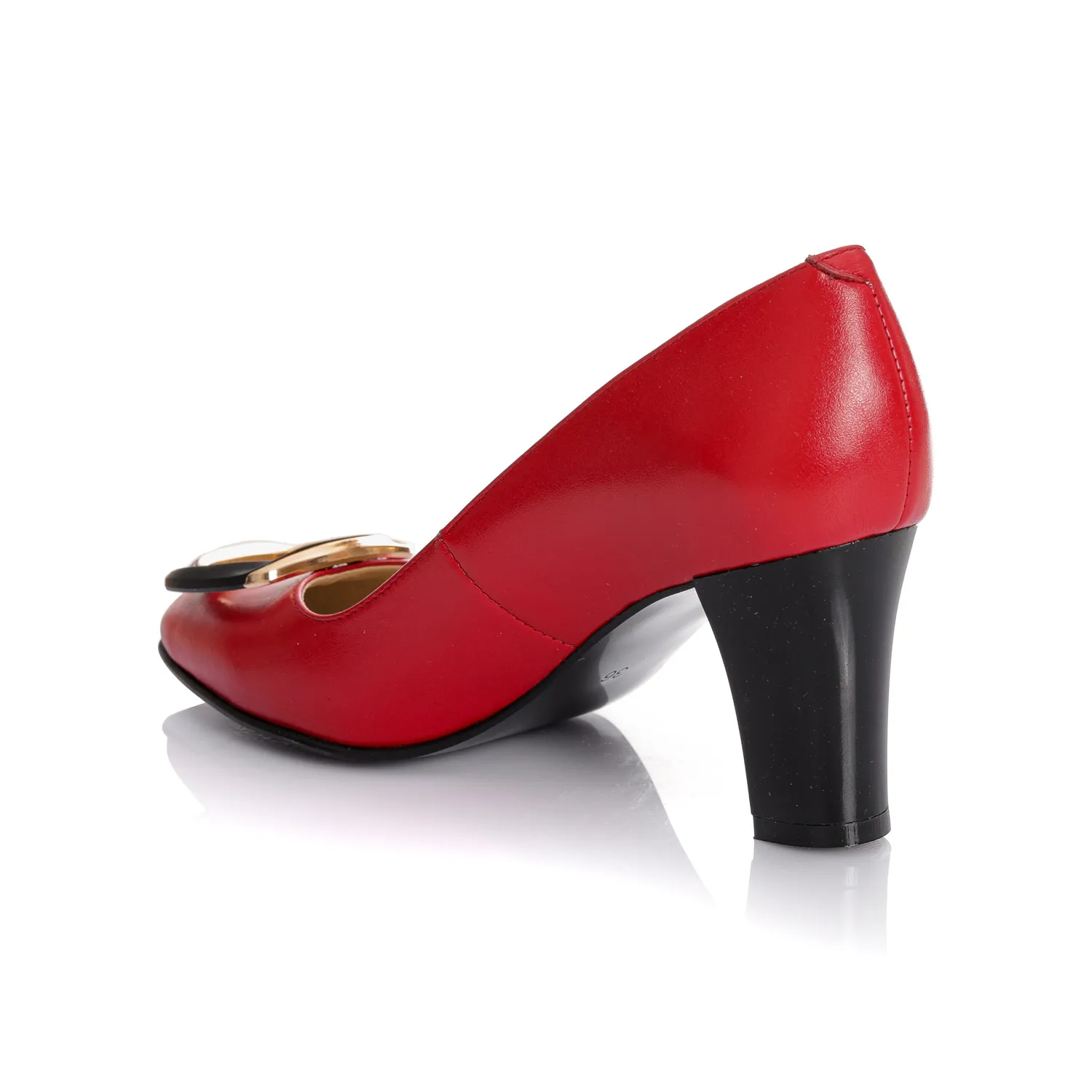 Catinca Shoes A50 RB pantofi dama rosu box piele naturala