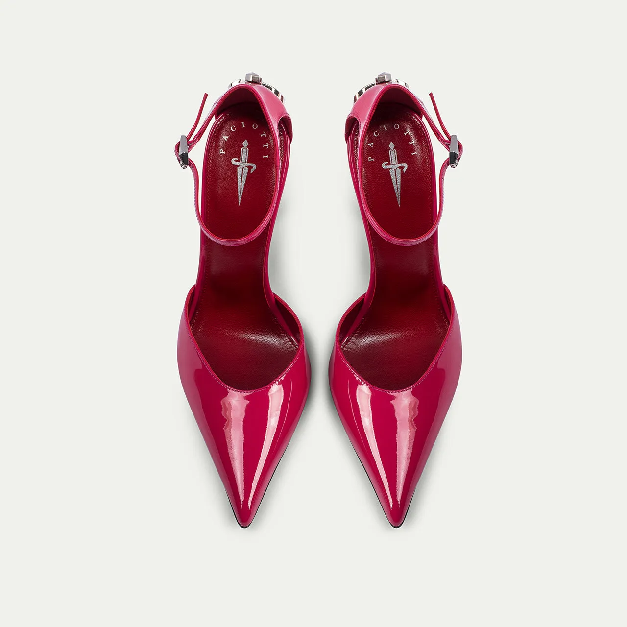 Cesare Paciotti Dagger Heel pantofi dama fucsia lac