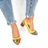 Catinca Shoes A55 GLC sandale piele galben