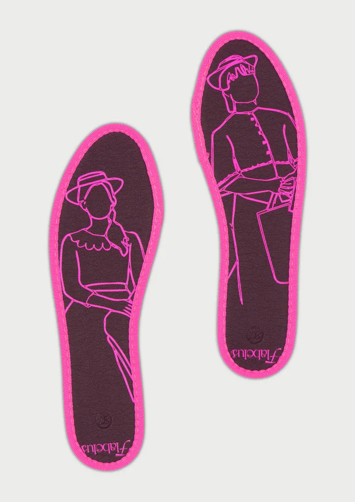 Flagelus Mujercitas Insole Pink branturi bumbac roz