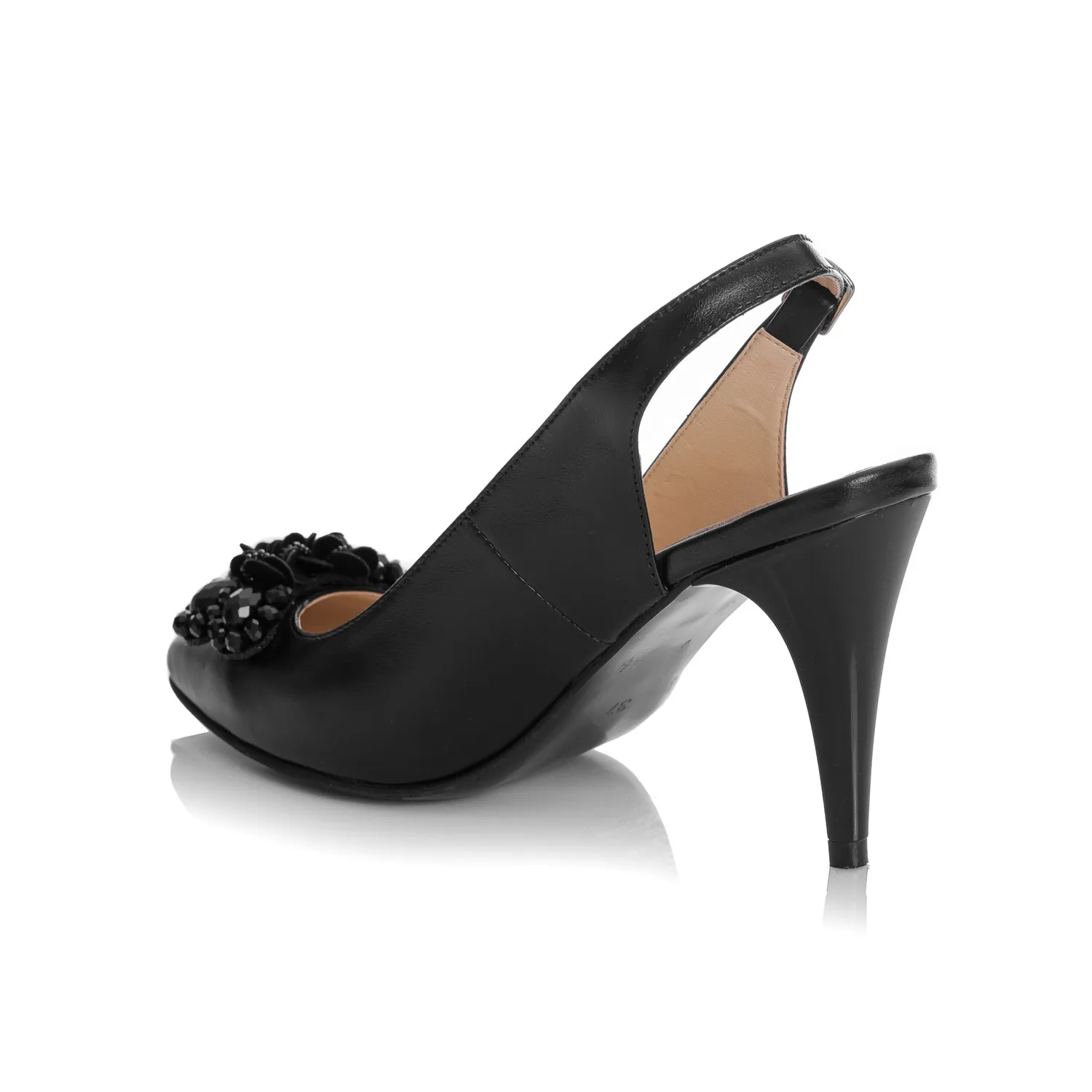 Catinca Shoes D43 NB sandale damă negru box piele