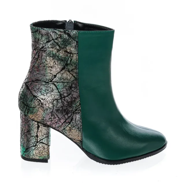 Catinca Shoes GX31 VBVS ghete damă piele verde box