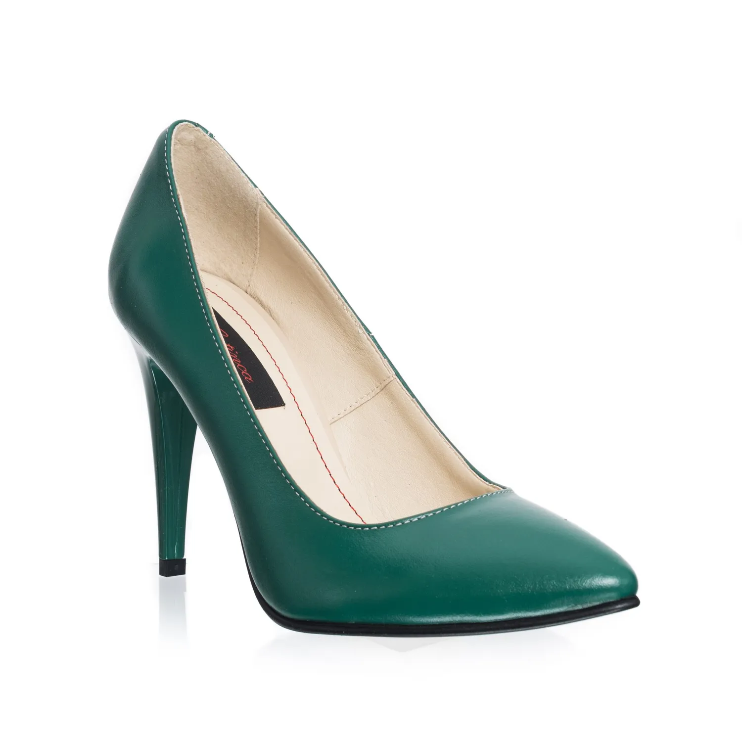 Catinca Shoes 2691 VB pantofi verde box piele naturala