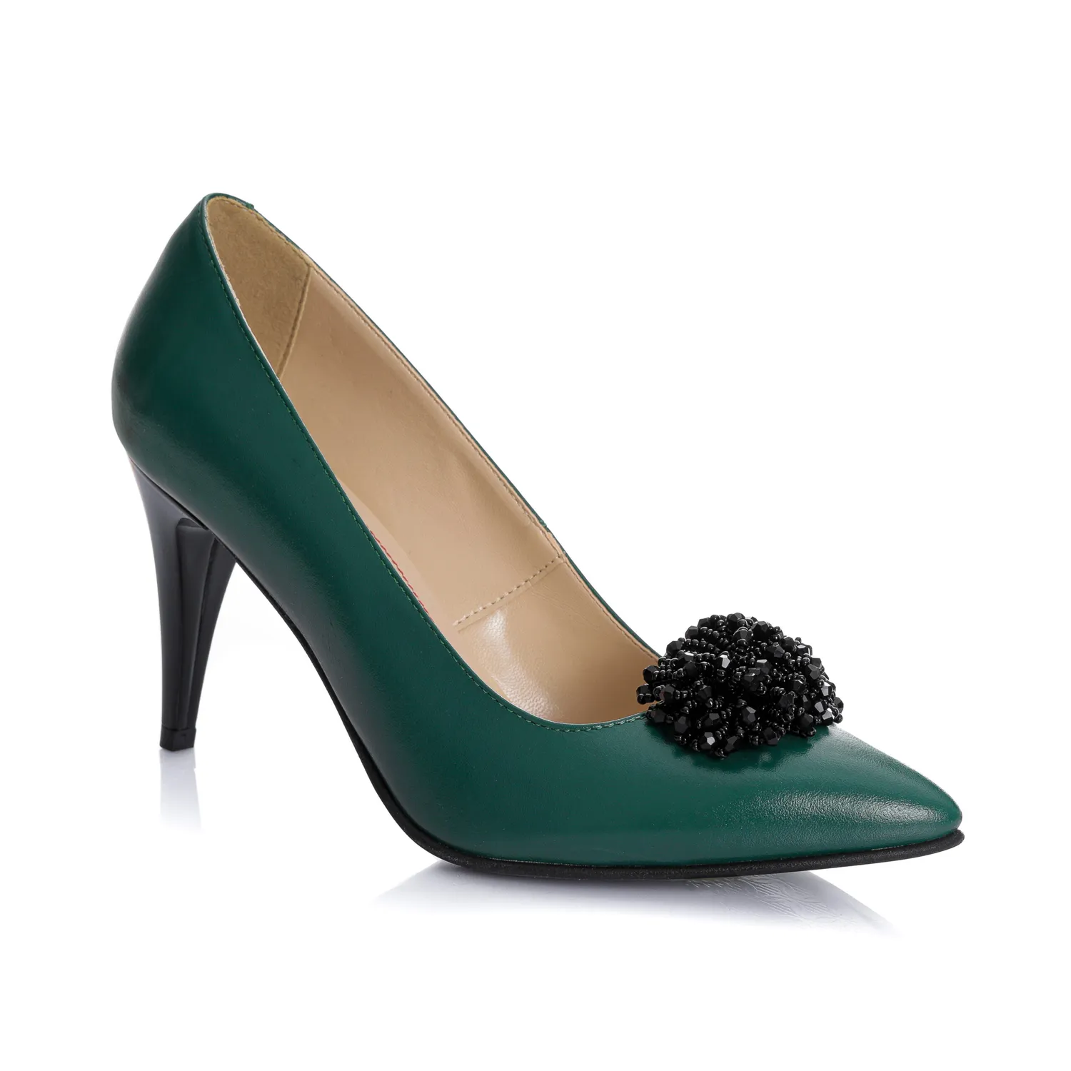 Catinca Shoes A42 VB pantofi piele verde box