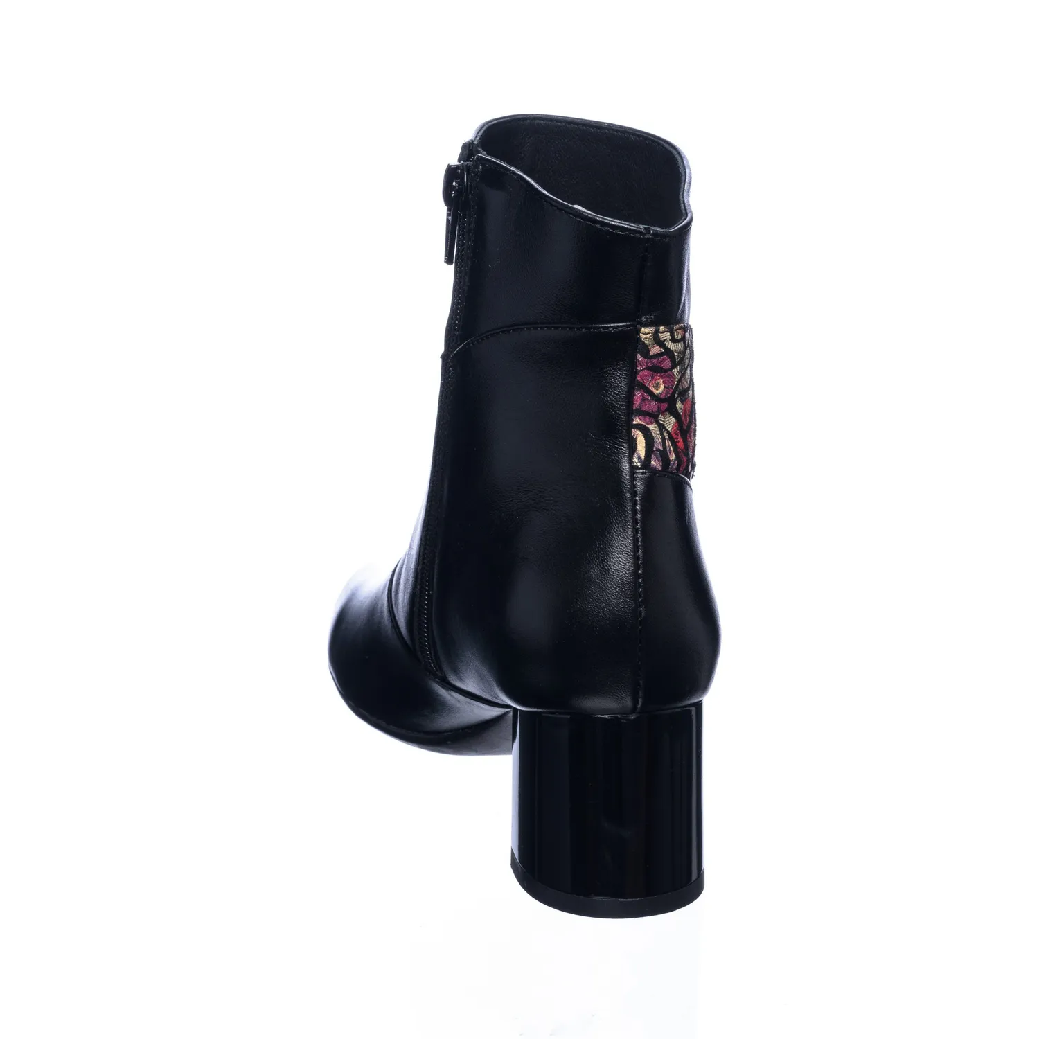 Catinca Shoes GX50 NBT ghete piele negre trandafiri