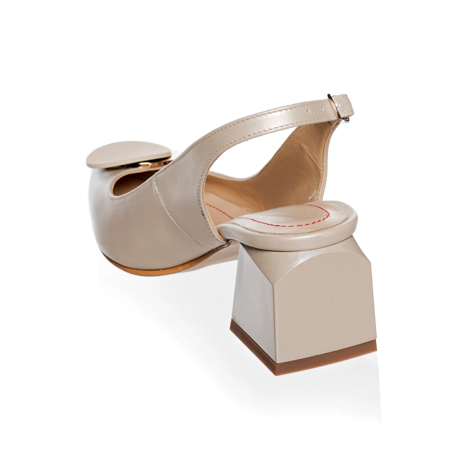 Catinca Shoes D32 sandale dama piele bej sidef