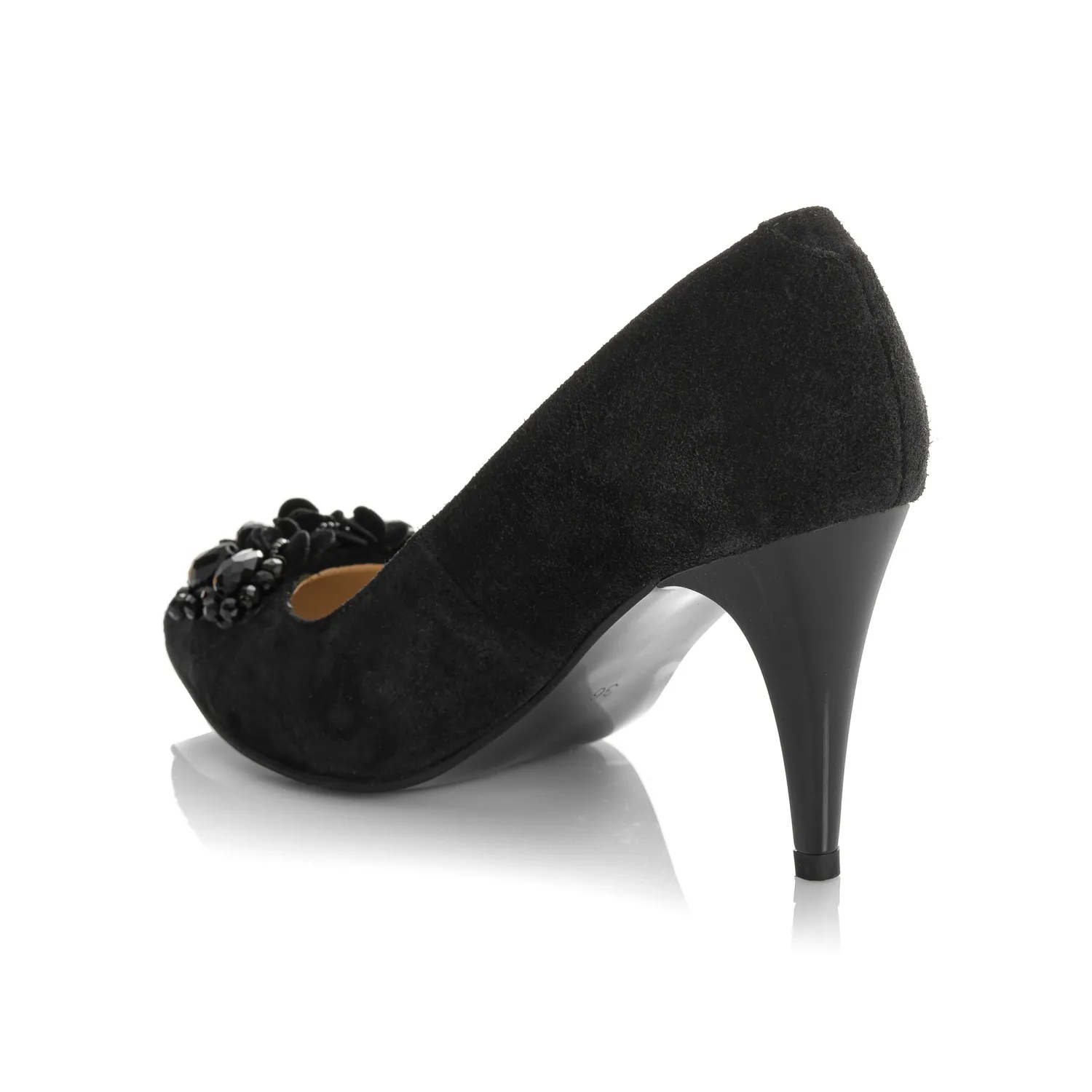 Catinca Shoes A58 NA pantofi dama antilopa negru