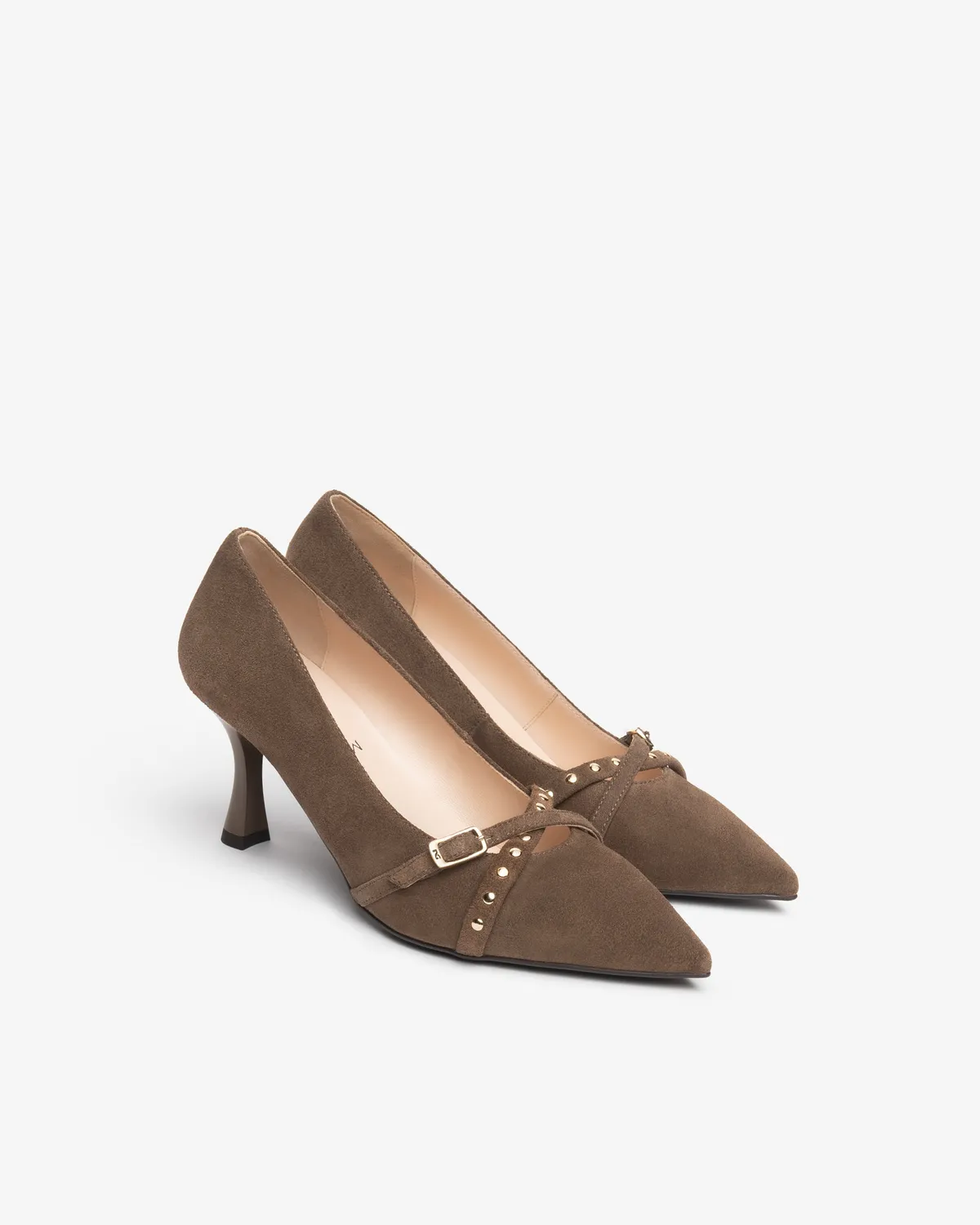 NeroGiardini pantofi dama piele intoarsa toc 75mm