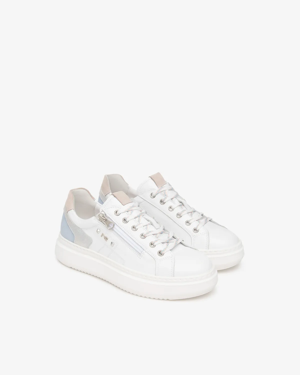 NeroGiardini Sneakers Dama Piele si Piele Intoarsa Confort