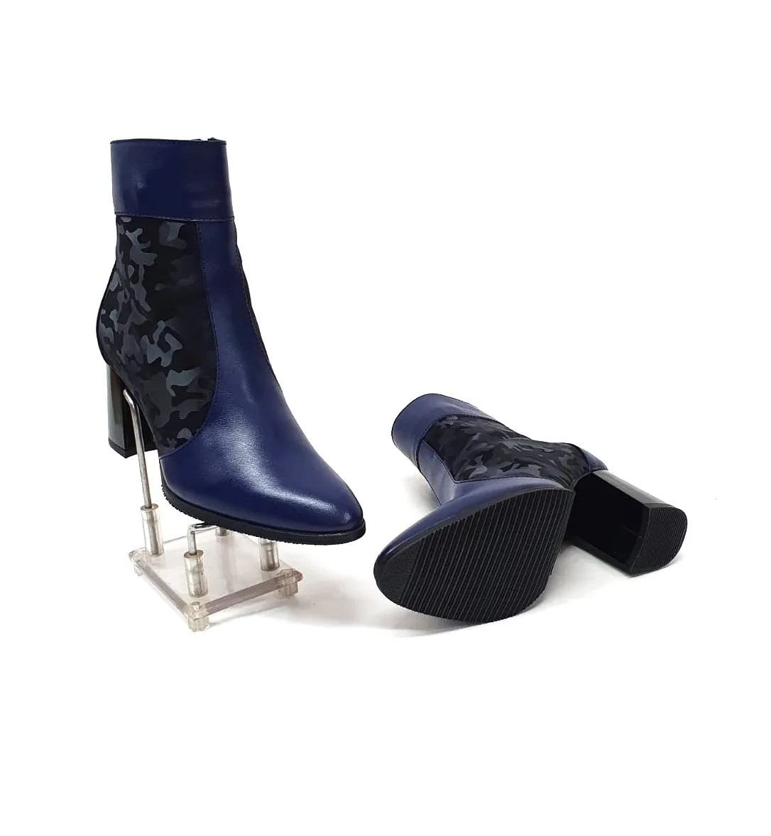 Catinca Shoes GX32 BCN ghete dama piele bleumarin