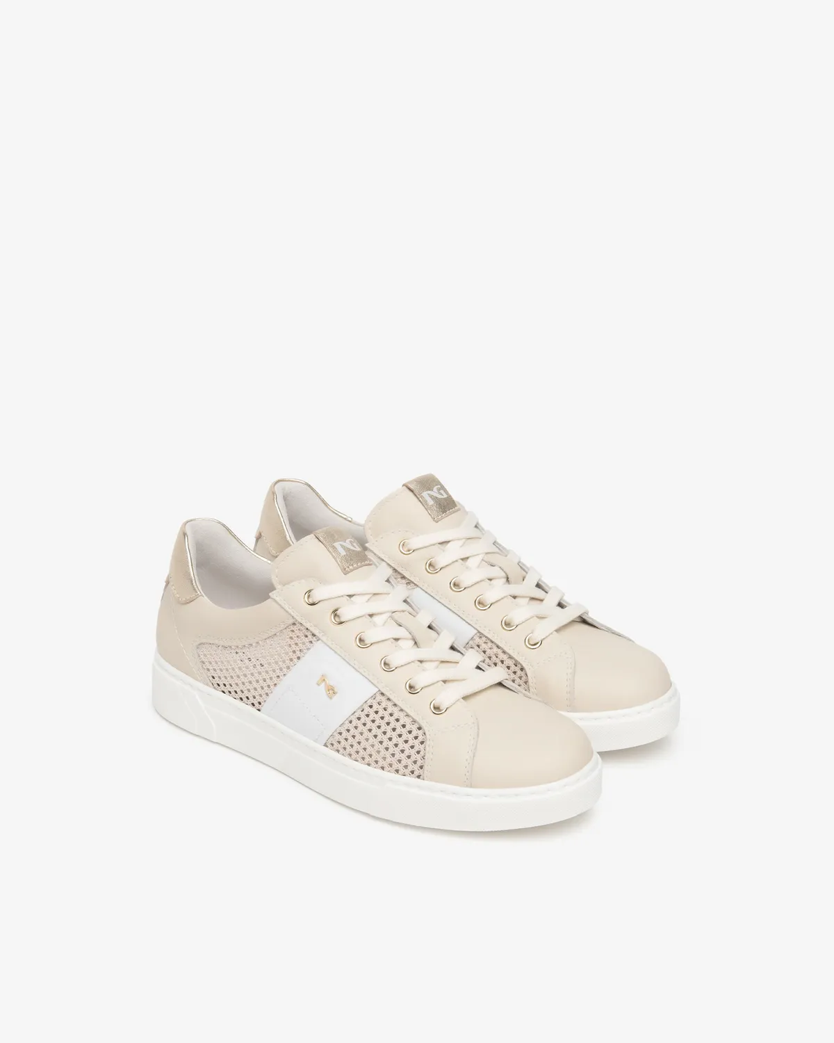 Sneakers damă NeroGiardini piele și material tehnic