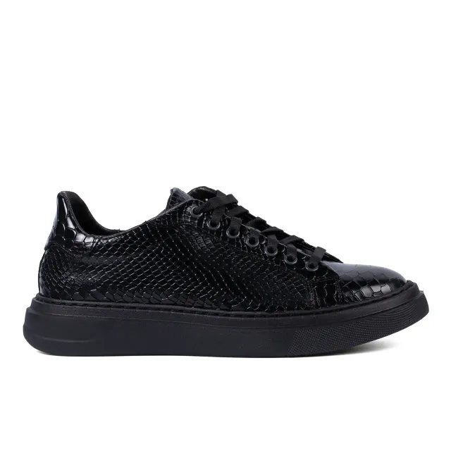 Lucas Shoes 510 Chile sneakers negri python piele