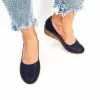 Catinca Shoes T2 BL pantofi dama perforati bleumarin piele