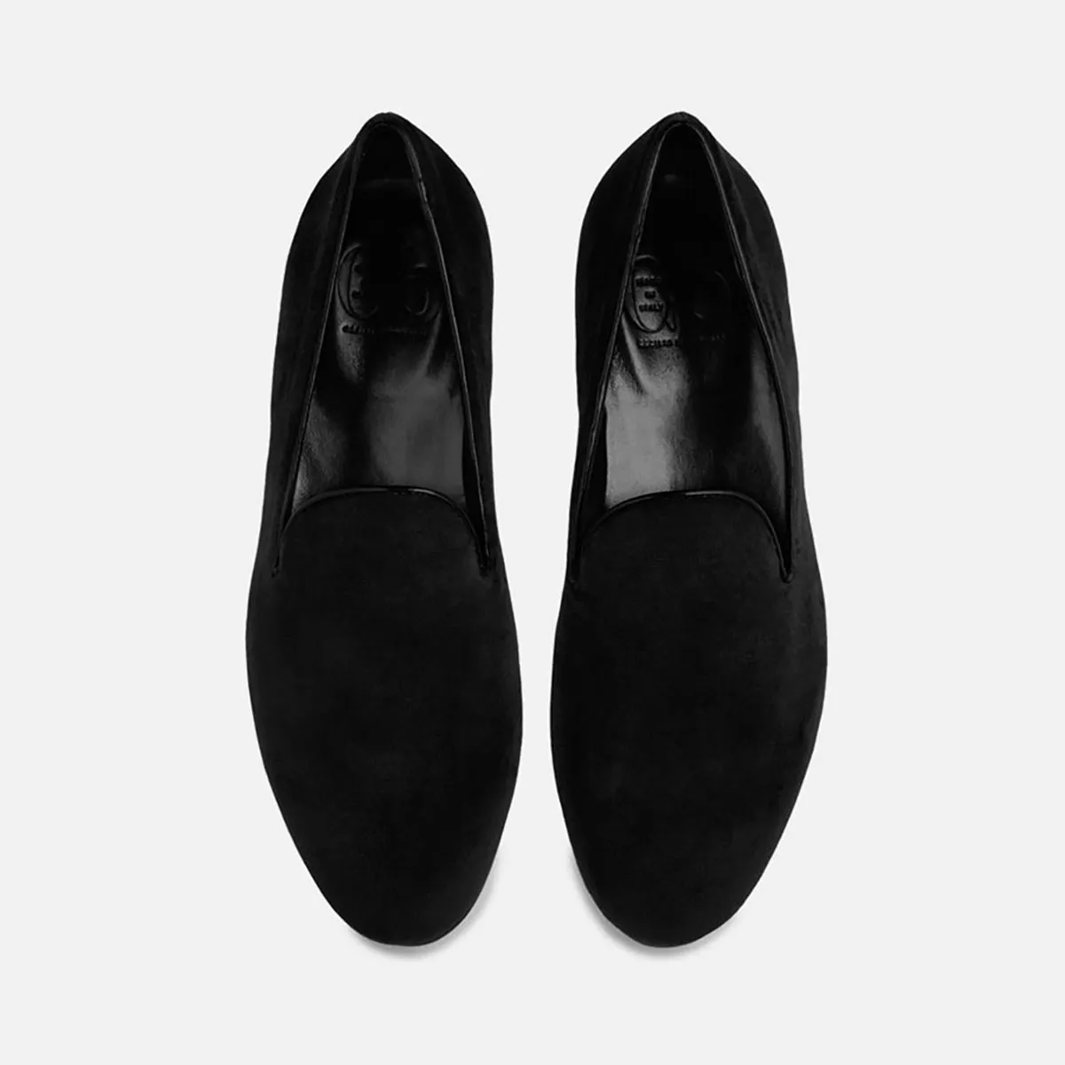 Cecilia Bringheli Positano pantofi slip-on catifea neagră