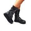 Catinca Shoes BC37 SN bocanci dama piele sarpe negru