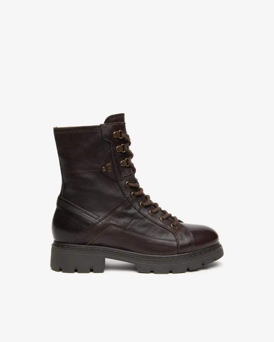 NeroGiardini bocanci dama piele cu fermoar toc 30 mm