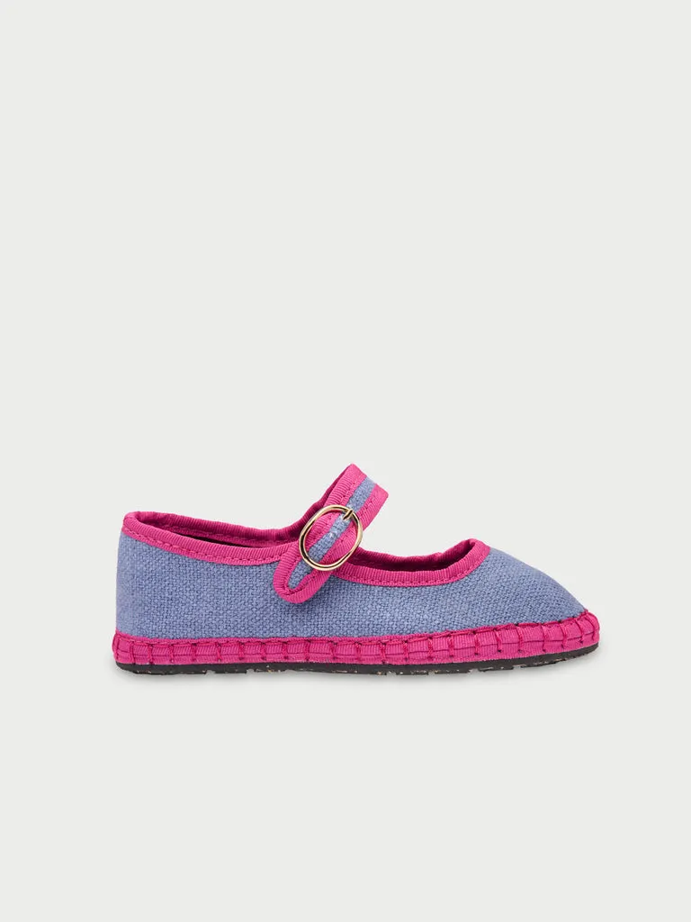Flagelus Fiorenza Kids mary jane albastru denim