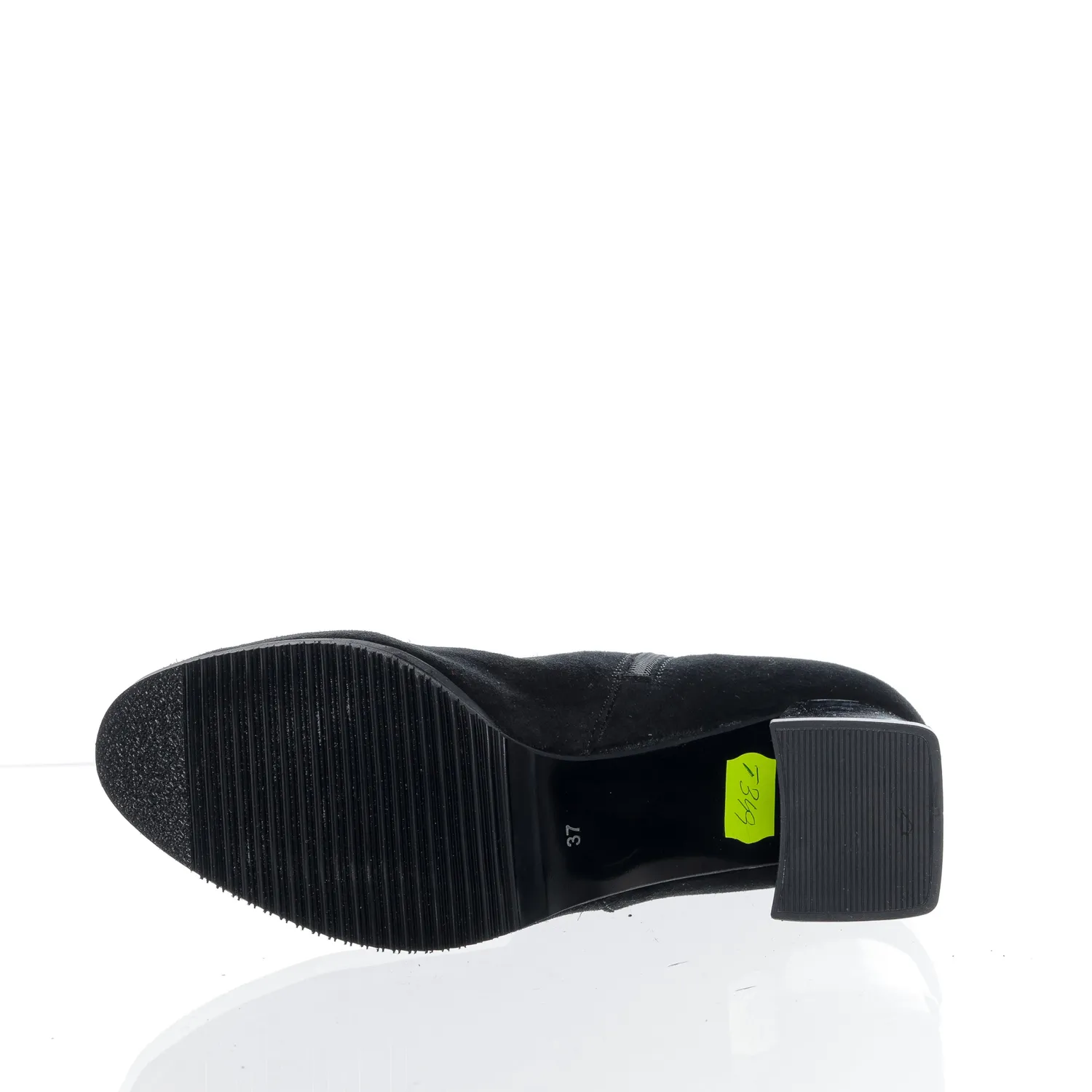 Catinca Shoes GX74 NA ghete dama negru antilopa piele
