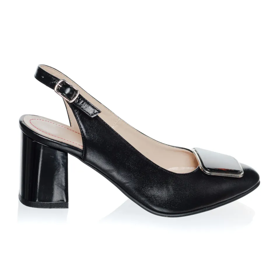 Catinca Shoes D35 N sandale dama piele negru box