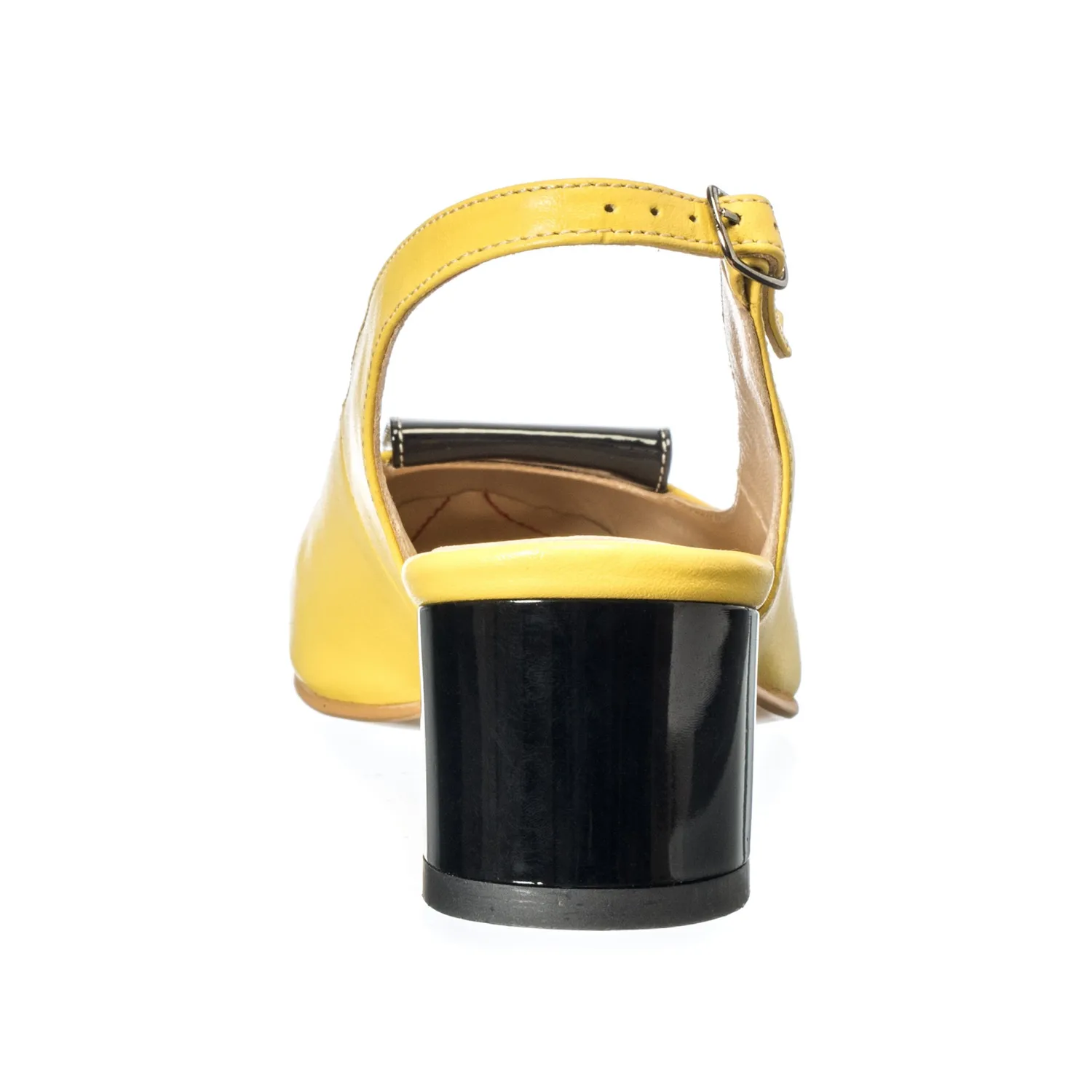 Catinca Shoes A85 GN sandale dama piele galben-negru
