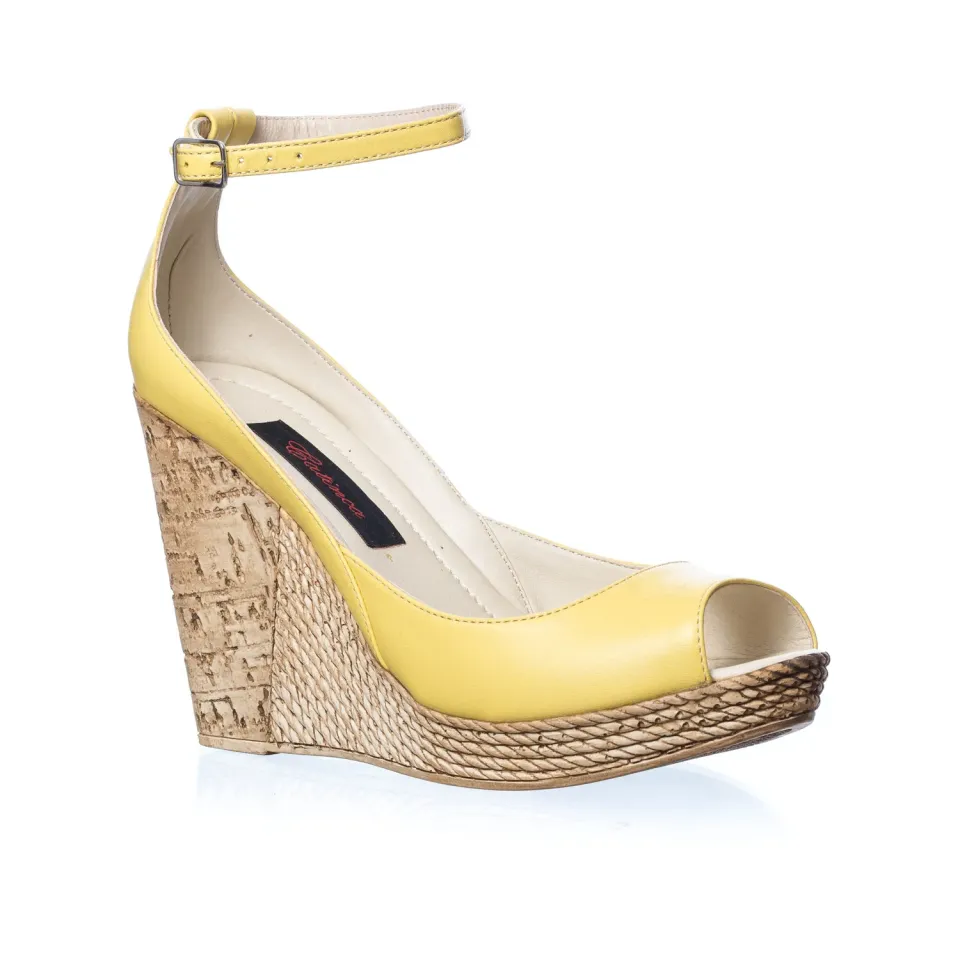 Catinca Shoes G20 G sandale damă piele naturală galbene