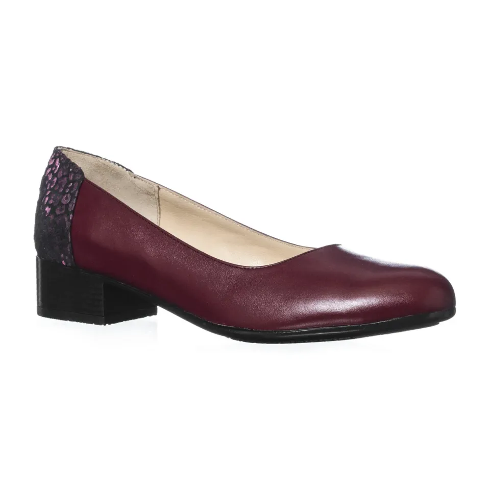 Catinca Shoes T8 BBP pantofi dama piele bordo poney