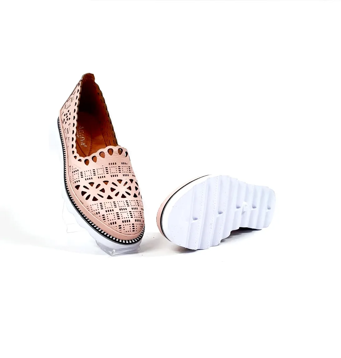 Catinca Shoes 970 RZP pantofi dama piele naturala roz pudra