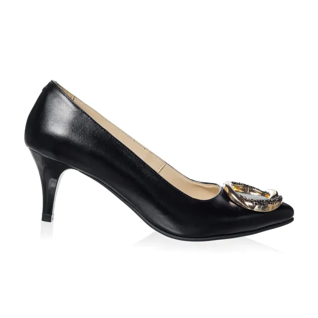 Catinca Shoes A31 NB pantofi piele naturala negru box