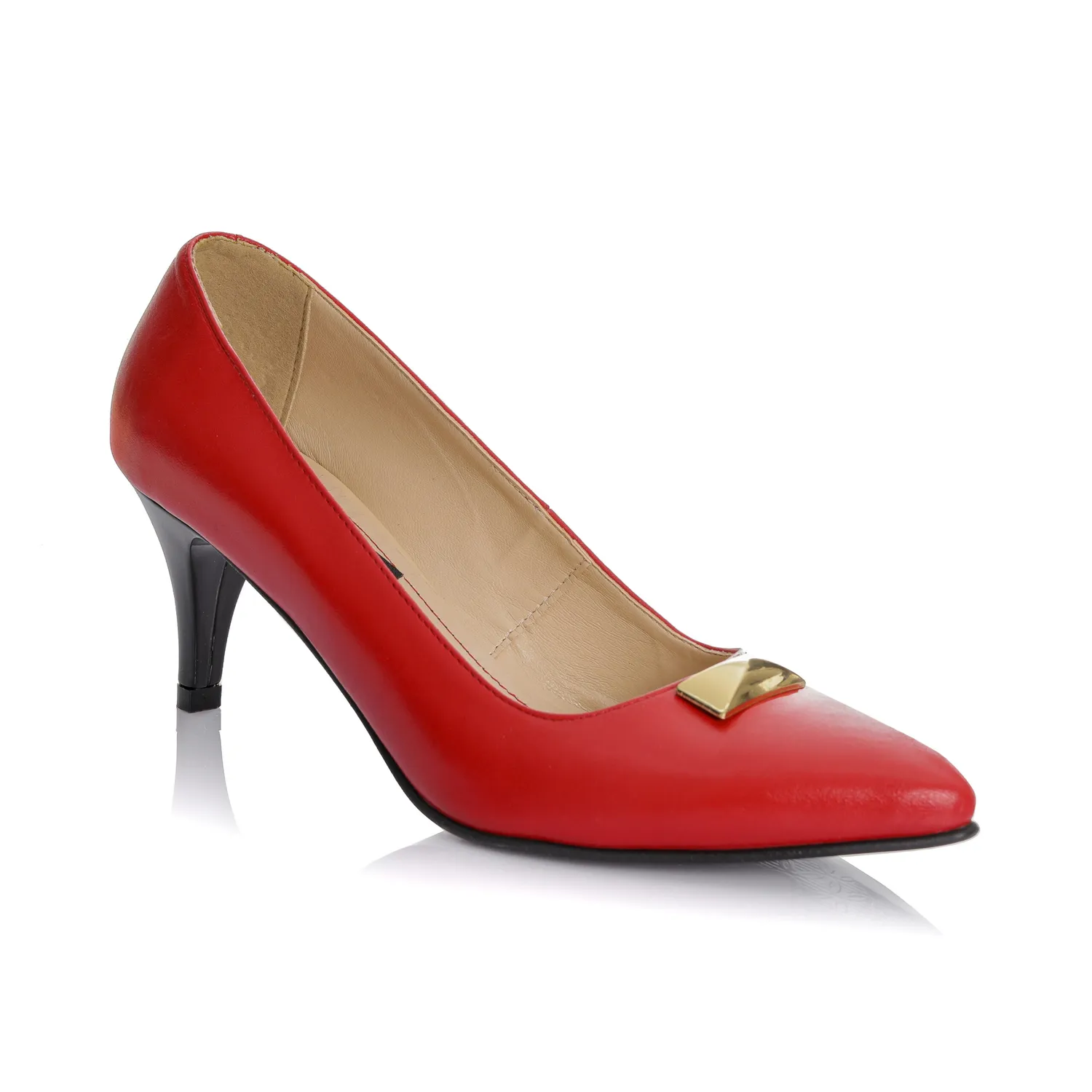 Catinca Shoes A51 RB pantofi dama piele rosie box