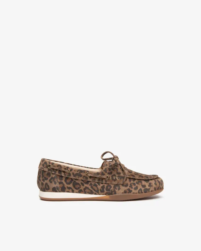 NeroGiardini mocasini damă piele întoarsă animal print