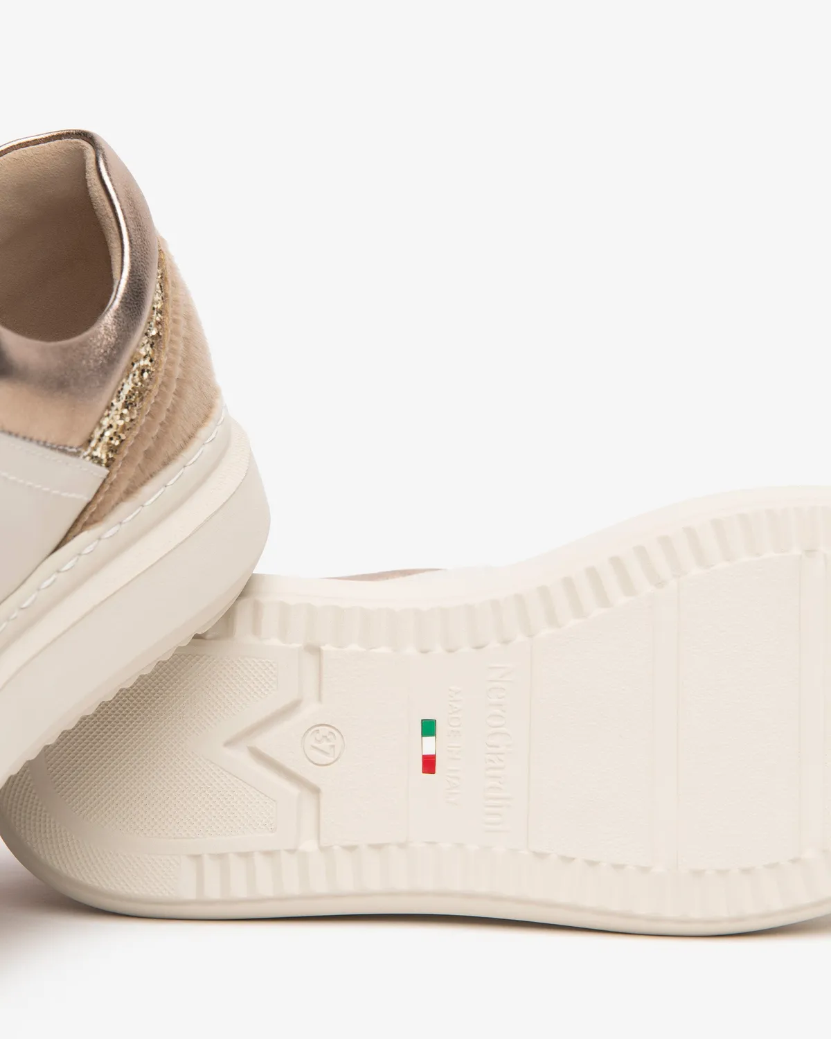 Sneakers NeroGiardini dama piele cu platforma 40 mm