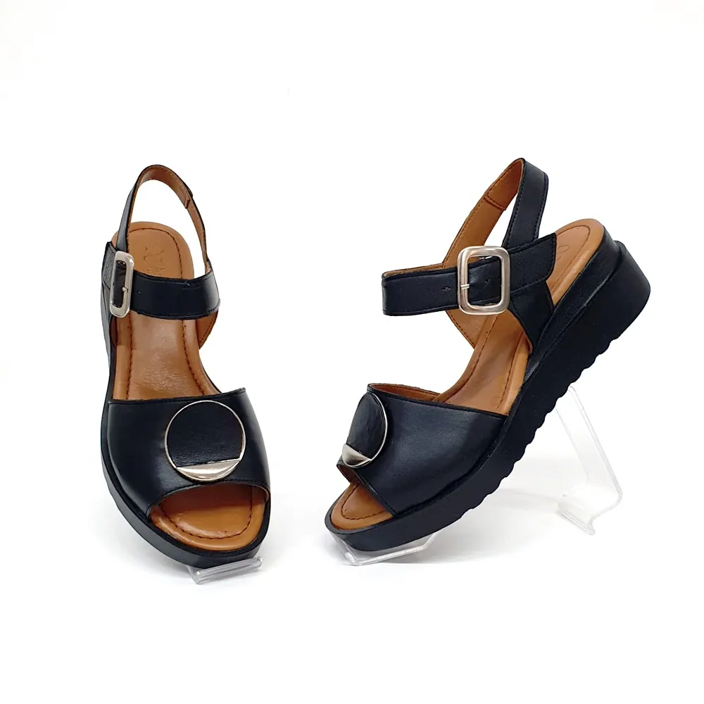 Catinca Shoes S361N sandale damă negru box
