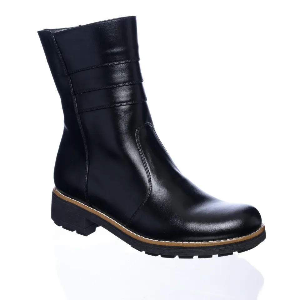Catinca Shoes M10 NB ghete dama negre piele box