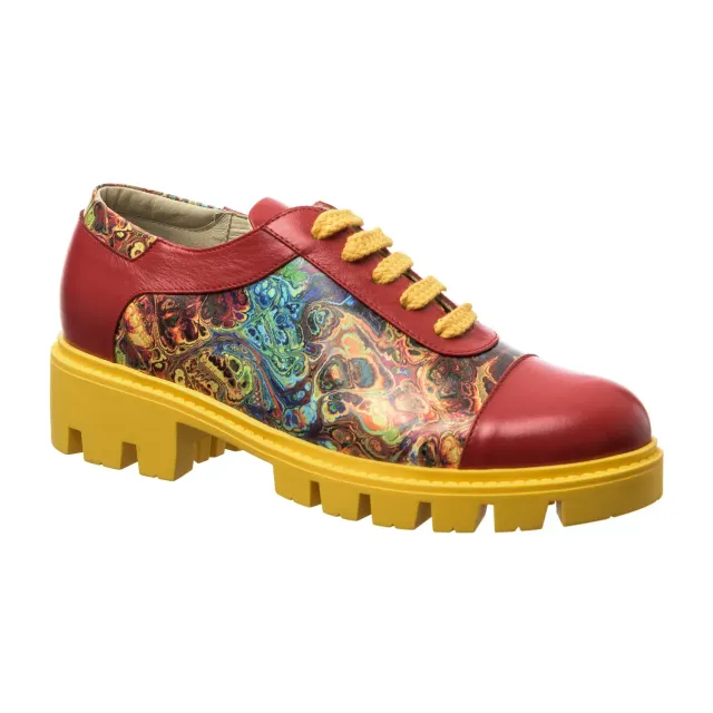 Catinca Shoes X1 RBP pantofi damă roșu box piele naturală