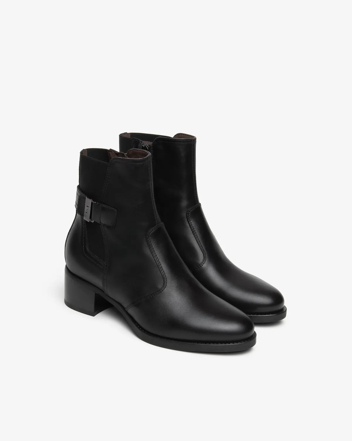NeroGiardini ghete dama piele toc bloc 4 cm