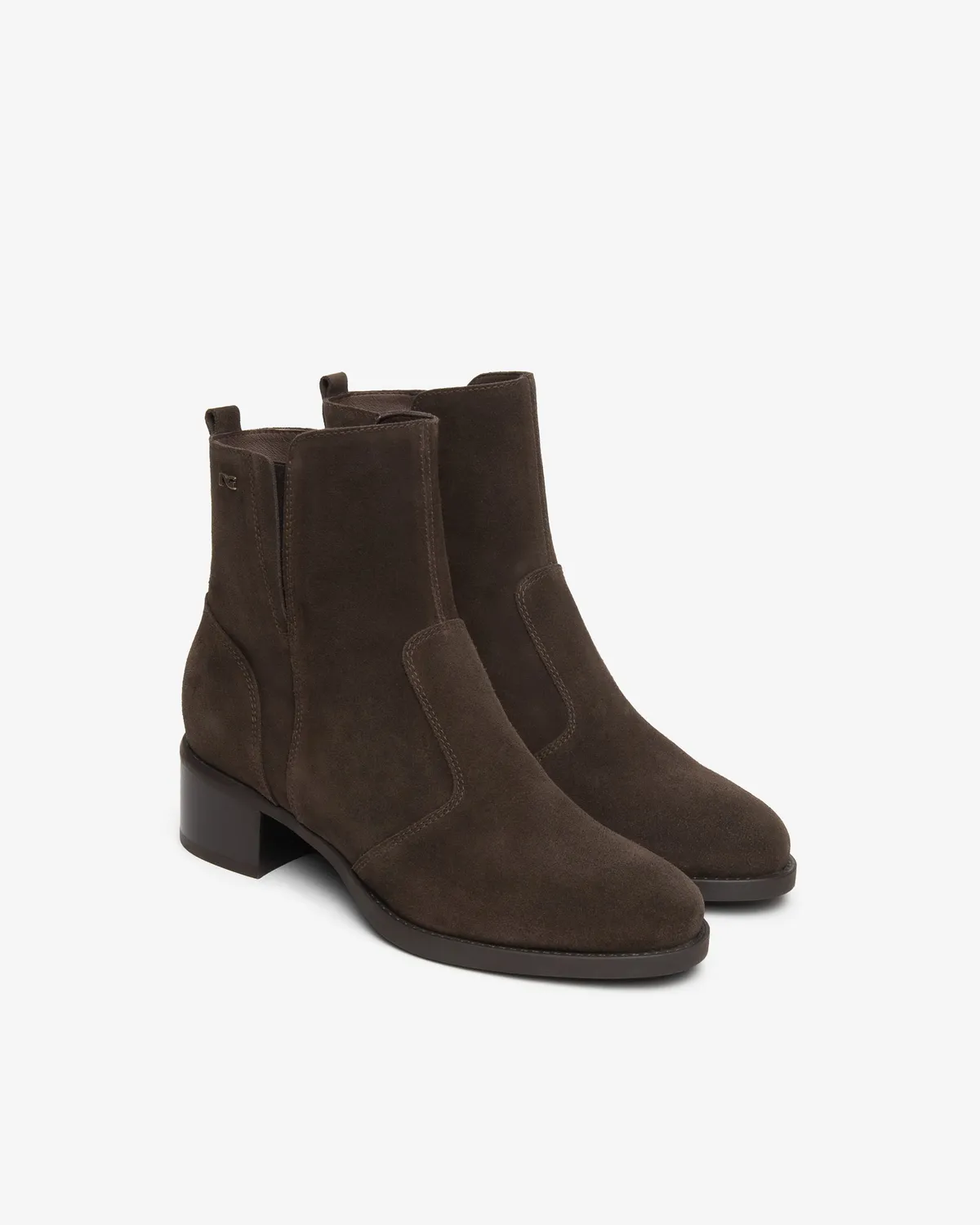 NeroGiardini botine dama piele intoarsa toc 40 mm