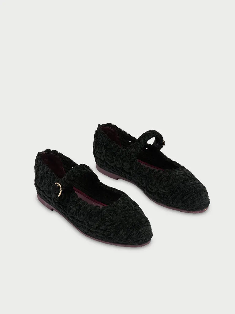 Flagelus Kyra Black pantofi Mary Jane negri