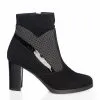 Catinca Shoes GX26 NAP ghete dama piele negru antilopa