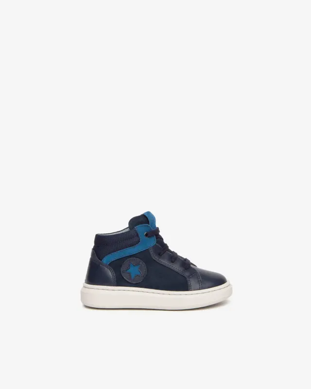 NeroGiardini Sneakers Baieti Piele Camoscio Inalti
