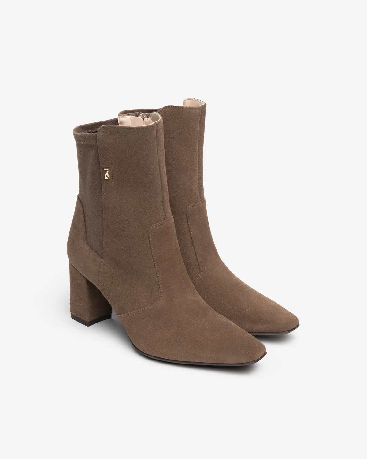 NeroGiardini botine dama piele intoarsa toc 75 mm